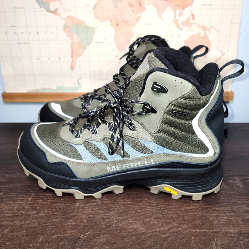 BRAND NEW Men’s Merrell Moab Speed Thermo Mid Olive Hiking Mens Size 11.5